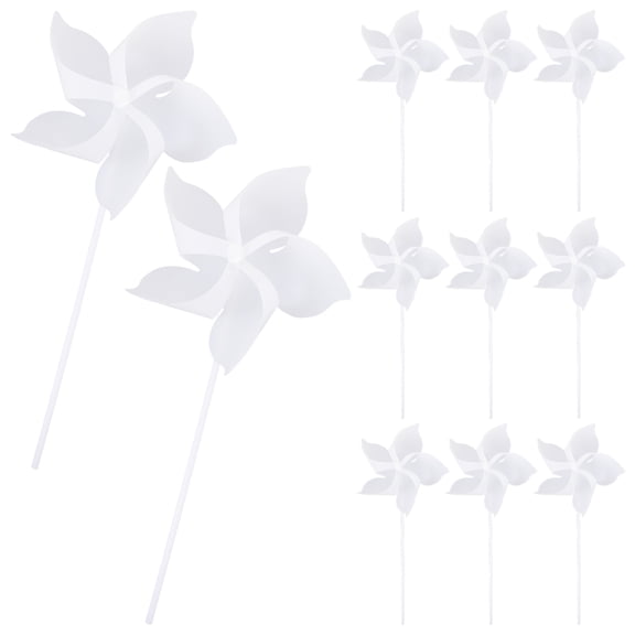 24Pcs DIY Pinwheel Graffiti Paper Windmills Unfinished Windmills DIY Assemble Pinwheel Toys