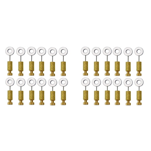 24Pcs DIY Tools Handmade Leather Goods Tools Suture Fixing Needle Leather Goods Fixed Needle Stitching 0-6mm, 6-12mm