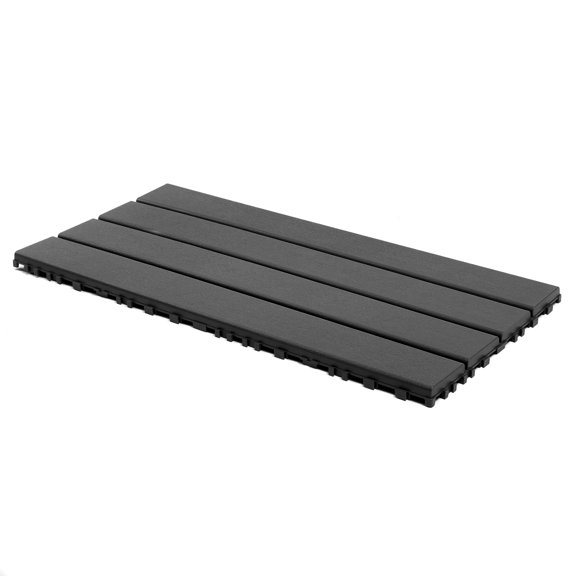 24Pcs Dark Gray Outdoor Interlocking Patio Deck Tiles DIY Easy Install Floor Tiles for Indoor Outdoor Balcony Backyard Poolside