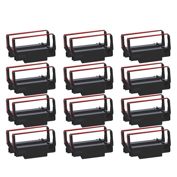 24Pcs ERC30 Durable Ink Ribbon Cartridge Black/Red for TM-U220 M188B ERC30 ERC34 ERC38 NK506 Printer