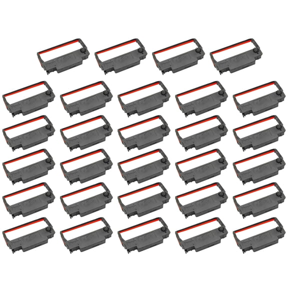 24Pcs ERC30 Ink Ribbon Cartridge Black/Red for TM-U220 M188B ERC30 ERC34 ERC38 NK506 Printer