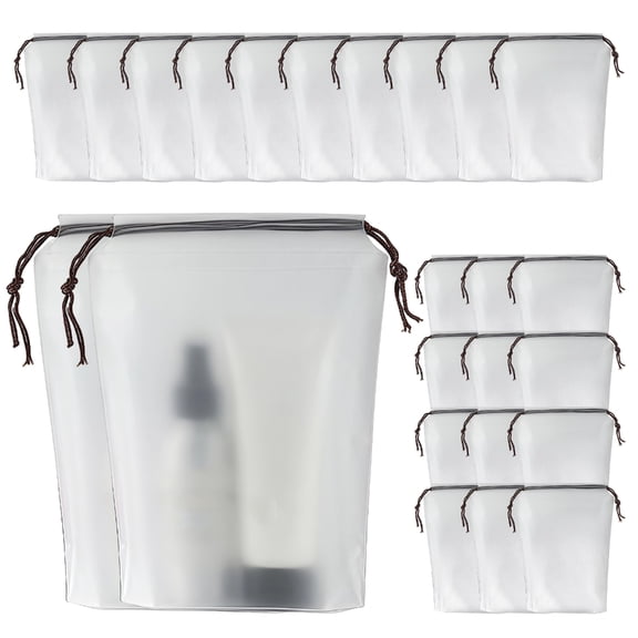 24Pcs EVA Drawstring Shoe Storage Bag 11.8x15.7in Dustproof Protective Travel Essential Organizers Pouch Portable Design
