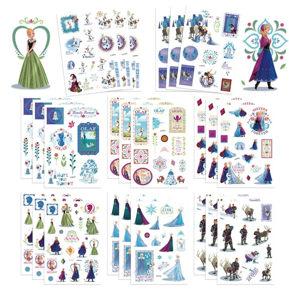 24Pcs Elsa Hot Stickers for Water Bottle Cup Laptop Guitar Car Motorcycle Bike Skateboard Luggage Box Vinyl Waterproof Graffiti Patches