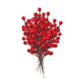 thumbnail image 1 of 24Pcs Fake Red Berries Decoration Artificial Fruit Cherry for Xmas Display, 1 of 9