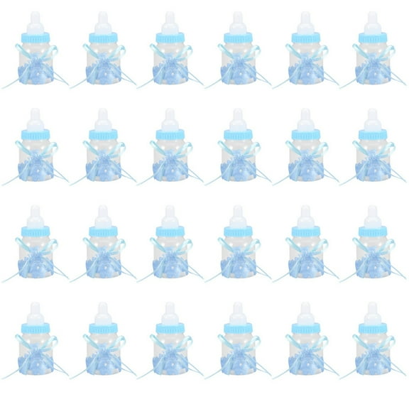 24Pcs Fillable Bottles Sweet Candy Box Gift for Baby Shower Christmas Wedding Party Decorations
