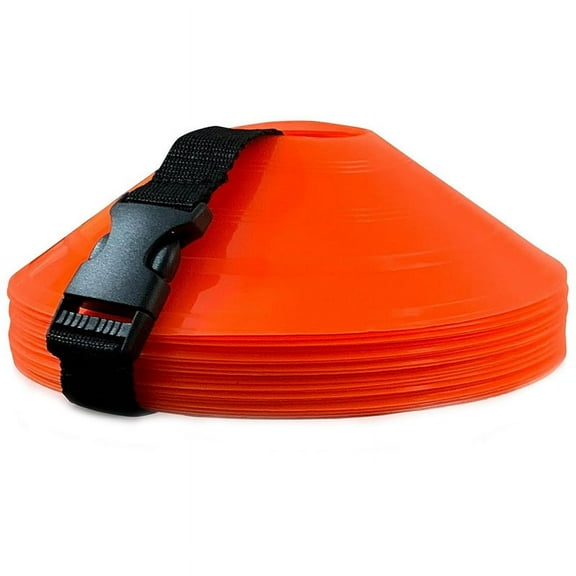 24Pcs Football Training Sign Disc Cone Round Mouth Obstacle Equipment