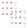 thumbnail image 1 of 24Pcs Glitter Pink Bunny Ear Cupcake Toppers (2 Sets) - Pre-Assembled Rabbit Ear Cake Picks for Easter, Spring Birthday, Baby Shower & Woodland Party Decorations, 1 of 6