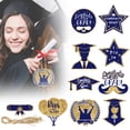 thumbnail image 1 of 24Pcs Gold Graduation Ornaments for Small Tree Decorations,Graduation Party Hanging Pendant 2026 Grad Paper Ornaments for Tree Shelf Home Classroom Decor Party Favors Supplies Blue and Gold, 1 of 9