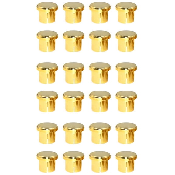 24Pcs Gold Plated Protection Cap Plug Short-Circuit Socket Phono Connector Shielding Plug Socket Protection Cover,24 x RCA Plug Cap,Gold