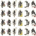 thumbnail image 1 of 24Pcs Gothic Charms Bulk Crow Charms Enamel Raven Black Bird Skull Scary Halloween Skeleton Charm for Jewelry Making, 1 of 8