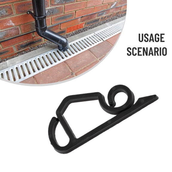 24Pcs Gutter Hooks Plastic Gutter Brackets Hooks For Fixing Lights To Gutters