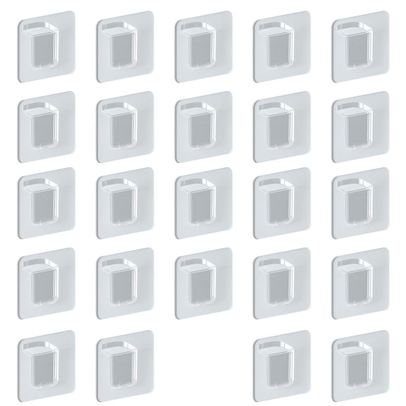 24Pcs Heavy Duty Partition Holder Punch-free Shelf Bracket Clapboard Support