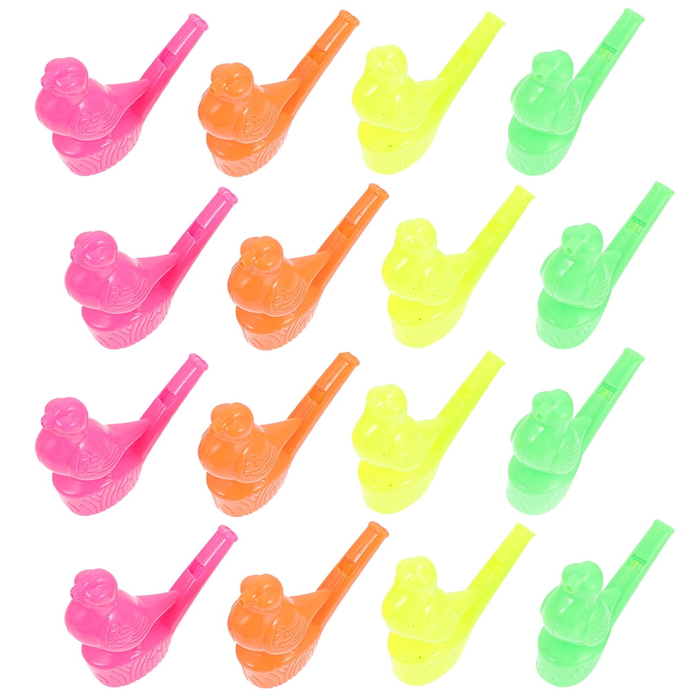 24Pcs Kids Bird Whistle Toys Plastic Kids Whistle Lovely Bird Whistles Small Whistle Toys