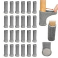thumbnail image 1 of 24Pcs Knitted Chair Leg Protectors for Hardwood Floors, Non-slip High Elastic Furniture Pads Floor Protectors Scratching & Reduce Noise,Gray, 1 of 7