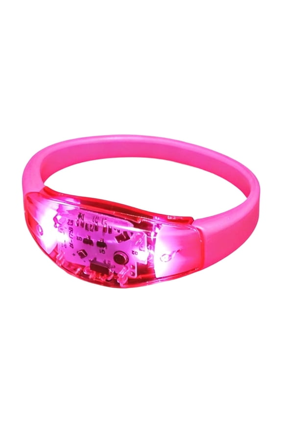 24Pcs LED Glow Bracelets Sound Activated Flashing Strobe Wristbands, Music Sync Light Up Party Favors for Concerts, Rave, Carnival, Halloween, New Year's Eve, Birthday, Night Events, Game Prizes