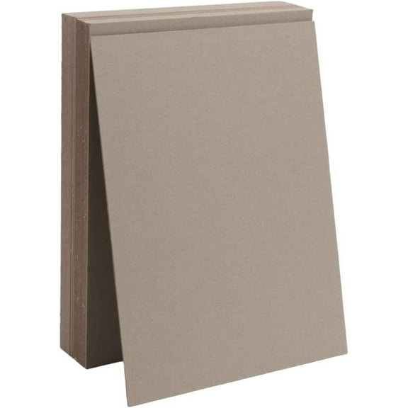 24Pcs Light Grey Book Board Binders Boards Chipboard Kraft Paper Chip Sheets Bookbinding Supplies for DIY Book Binding Materials Cover (11.26x8.26inch)