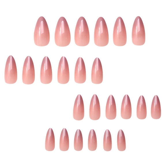 24Pcs Long Oval On Nails Almond Acrylic Press Ons French Nails Tips Nails Art Accessories for Elegant Manicure