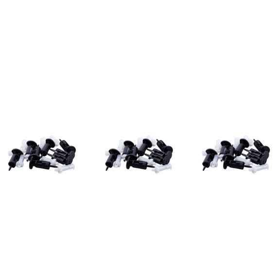 24Pcs / Lot Mount Pin Holder for Socket LGA 775 CPU Heat Sink Fan Cooling,24x socket,Black & White