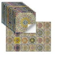 thumbnail image 1 of 24Pcs Mandala Moroccan Backsplash Tile Stickers Wallpaper, Peel and Stick Wall Decals for Kitchen Bathroom Laundry Stair Fireplace Art Decor, 1 of 1