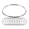 thumbnail image 1 of 24Pcs Metal Binder Rings Multi-function Key Rings Round Rings Metal Loose Leaf Rings Buckles, 1 of 6