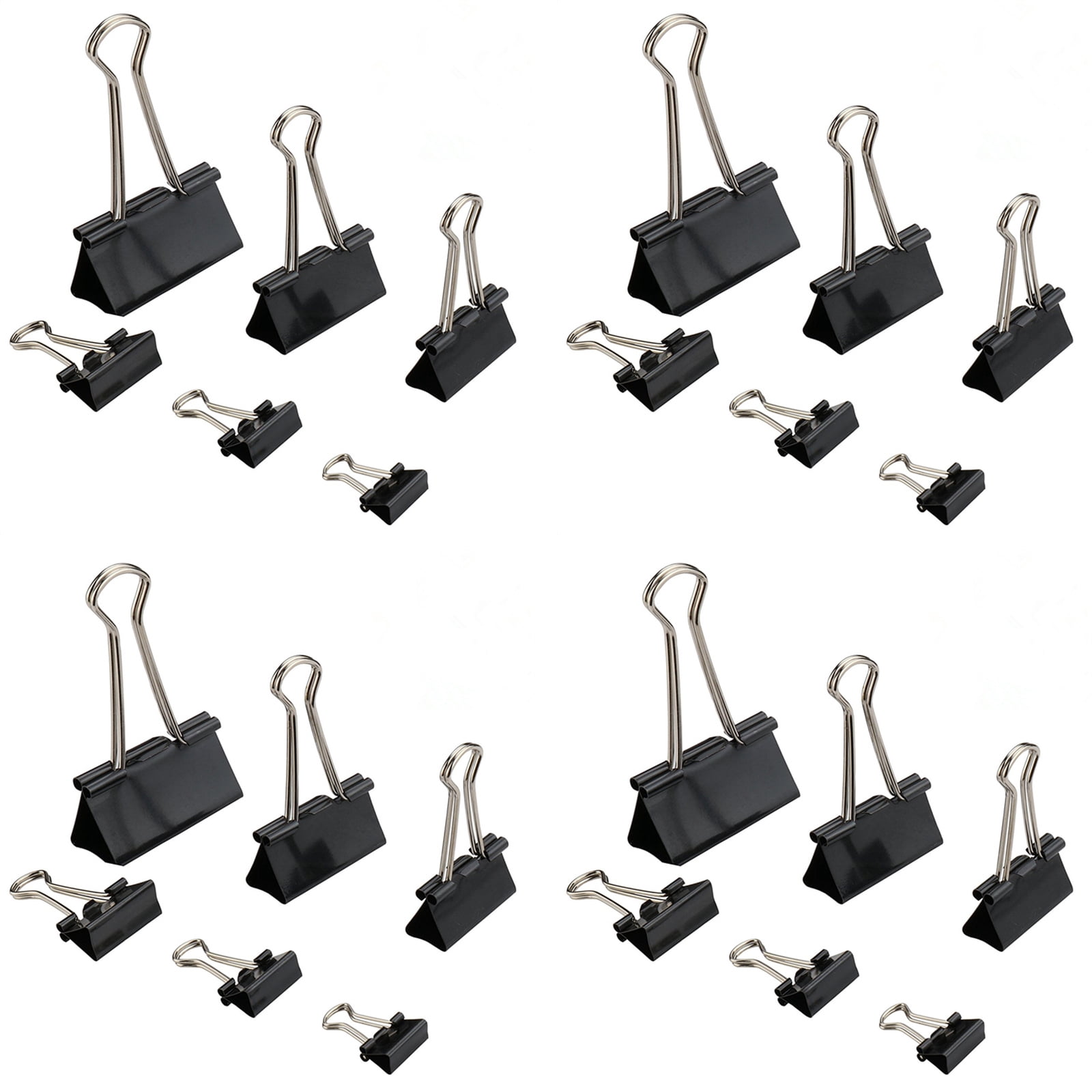 24Pcs Metal Foldback Clip Long Tail Clip Stainless Steel Binder Clip ...