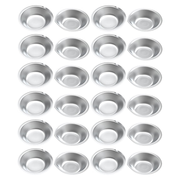 WHAMVOX Model Making Pigment Trays Color Mixing Plate Stainless Steel 24Pcs 1.97X1.97X0.59In
