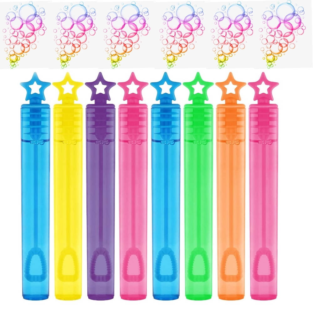 24-Pack Valentine's Day Bubble Wands - Mini Party Favors For Kids, Classroom Prizes & Goodie Bag Fillers
