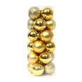 thumbnail image 1 of 24Pcs Mini Christmas Balls Ornaments for Xmas Tree - 1.18 Inch Small Shatterproof Christmas Tree Decorations Hanging Ball for Holiday Wedding Party Decoration(Gold), 1 of 7