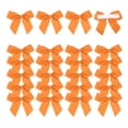thumbnail image 1 of 24Pcs Mini Grosgrain Ribbon Bow 2" Self Adhesive Flower Bows Orange, 1 of 7
