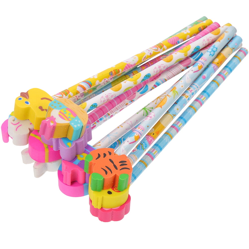 24Pcs Multifunction Kids Pencils with Eraser Portable Wood Pencils ...