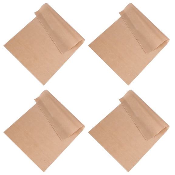 24Pcs PTFE Sheet 40X60cm Reusable Baking Mat Oil-Proof Paper Baking Oven Tool Non-Stick for Bbq,24 x PTFE heat resistant sheet,Brown