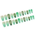 thumbnail image 1 of 24Pcs Patrick’s Day French Nails Tip Ballet Fake Nails False Nails with Designs Full Covers Acrylic Nails, 1 of 8