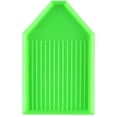 thumbnail image 1 of 24Pcs Plastic Bead Sorting Trays Box Triangle DIY Diamond Sorting Trays Cross Stitch Tool for Art Craft Project 3.6 x2.3 Inch Green, 1 of 4