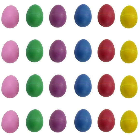 24Pcs Egg Shakers, Percussion Musical Maracas Eggs Child Percussion Instruments Kids Rhythm Toys
