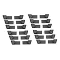 thumbnail image 1 of 24Pcs Plastic Pot Pan Lid Rack Clip Cooker Pot Cover Frame Stand for Storing Pot Lids Dishes Storage Organizer Holder,24 x Pot Lid Rack,Black, 1 of 6