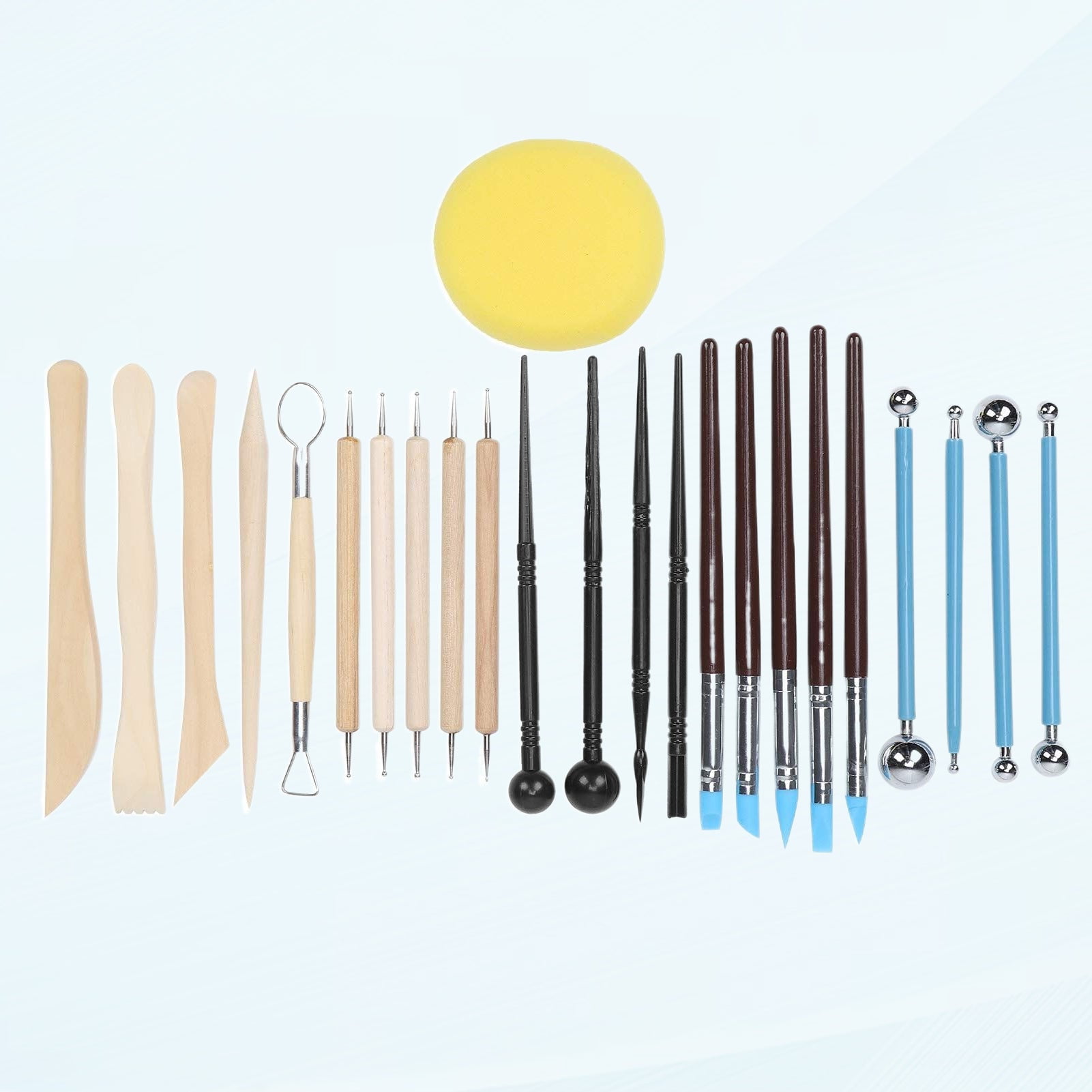 13 Piece Ball Stylus Dotting Modeling Tools Clay Ceramics Pottery Carving Tool Embossing Sculpting Set