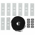 24pcs Pool Solar Cover Reel Attachment Straps Kit for Inground Swimming