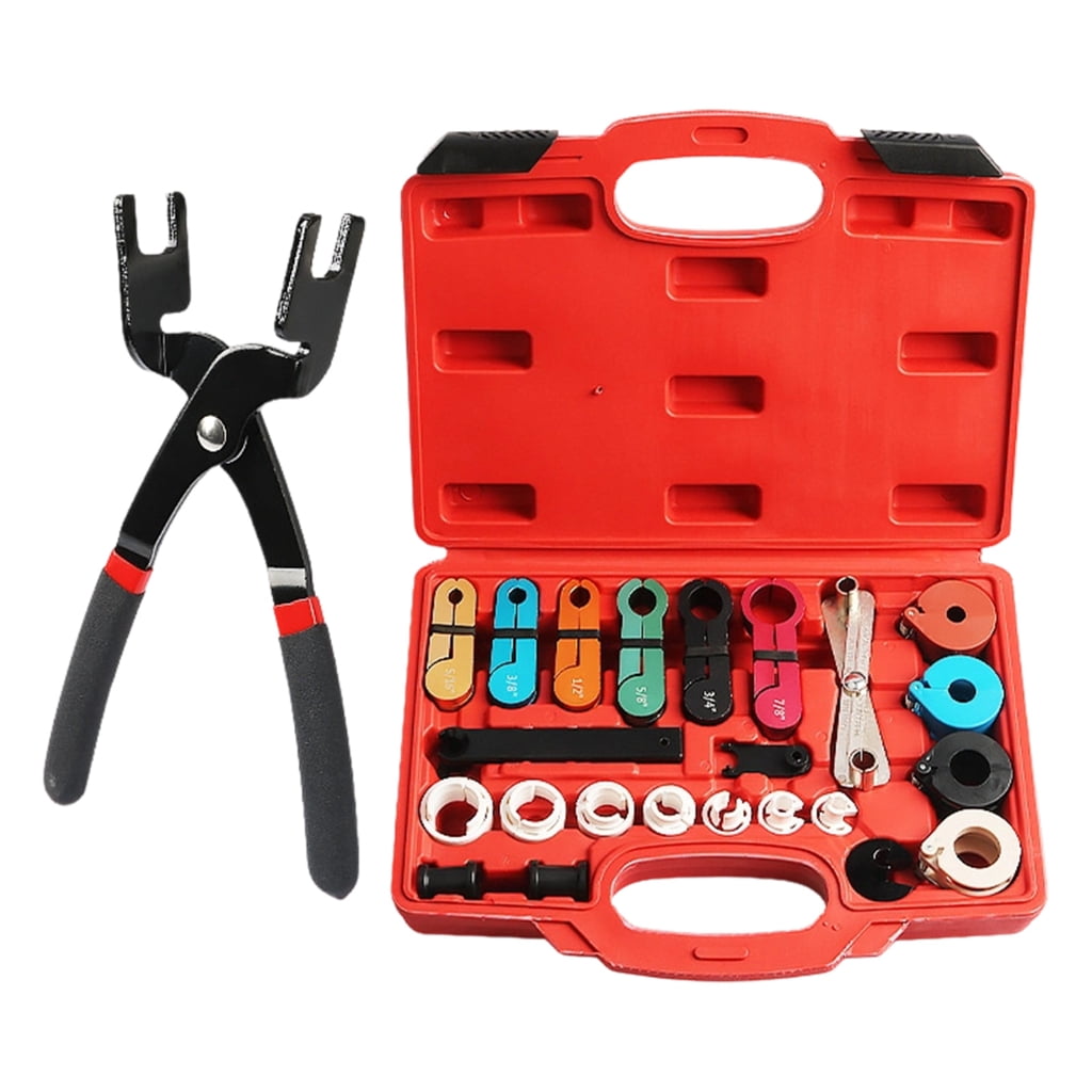 24Pcs Professional HVAC Line Quick Disconnect Tool Set For Auto Refrigerant Removal