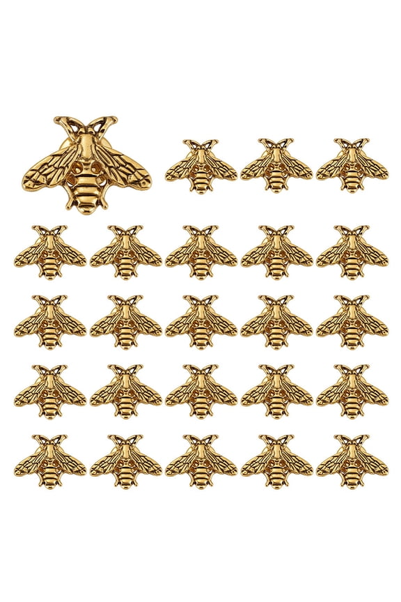 24Pcs Retro Bee Brooches Pins Alloy Cute Animal Themed Lapel Brooch Novelty Funny Pins Fashion Jewelry Suit Brooches Accessories