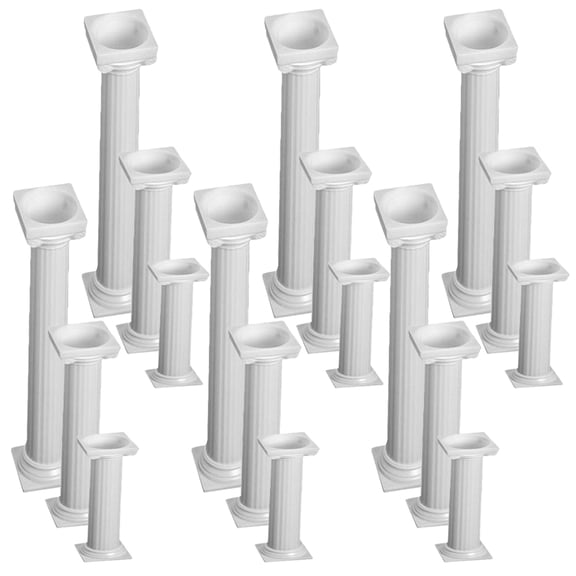 24Pcs Roman Column Cake Supports Table Desert Display Stands Cake Support Pillars