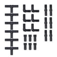 24Pcs/Set Drip Irrigation Fitting Kit 1/2 Tubing Barbed Connectors for