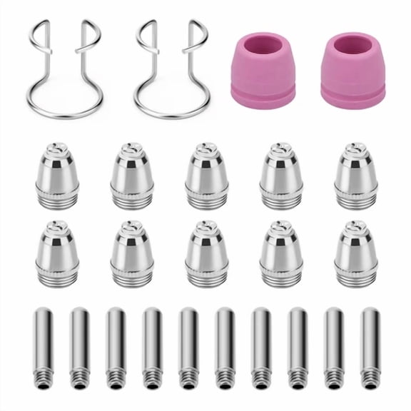 24Pcs Sg-55 Ag-60 Wsd-60 Torch Plasma Cutter Consumables Tip Kit-.045 Nozzle