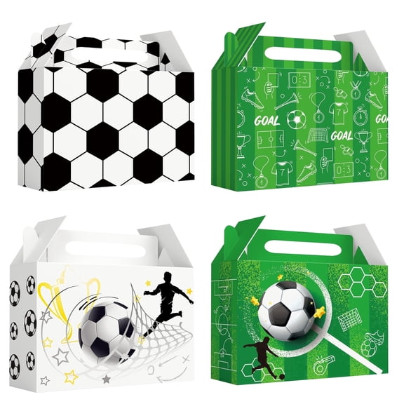 Soccer Party Favor, 24Pcs Soccer Treat Boxes, Candy Gift Boxes for Sporty Party Supplies