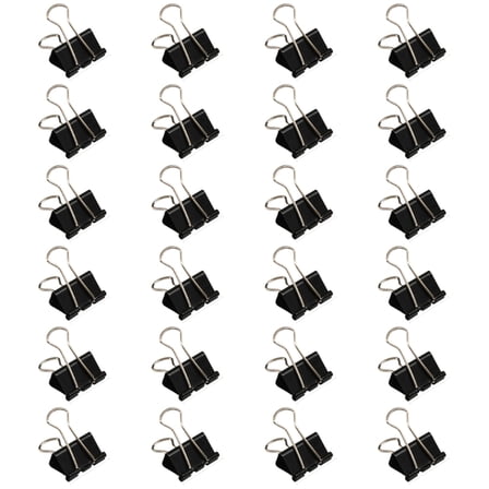 24Pcs Stainless Steel Foldback Clip Long Tail Clip Heavy Duty Binder Paper Clamp