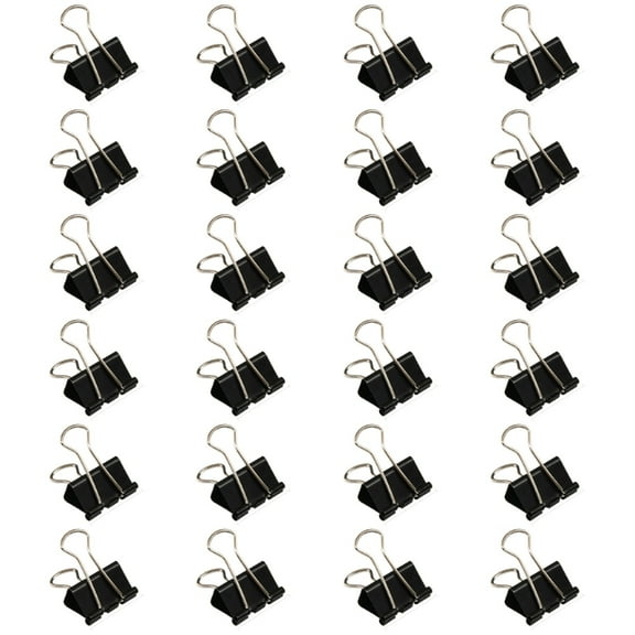 24Pcs Stainless Steel Foldback Clip Long Tail Clip Heavy Duty Binder Paper Clamp
