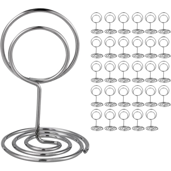 24Pcs Table Number Holders, Place Card Holders, Wire Picture Holders, Small Table Card Holders, Photo Holders for Centerpieces, Wedding Reception, Party, Birthday