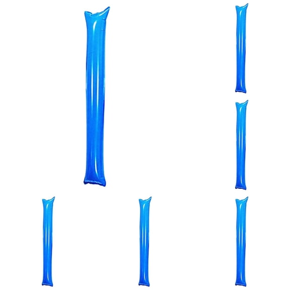 24Pcs Thunder Stick, Team Spirit Boom Stick, Cheering Accessories Cheerleading Spirit Noise Maker, Plastic Clapper Inflatable Noise Maker Sports Supply (Blue)