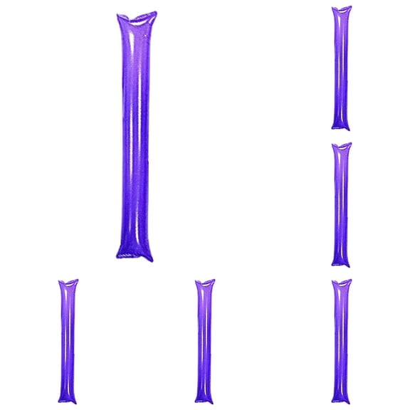 24Pcs Thunder Stick, Team Spirit Boom Stick, Cheering Accessories Cheerleading Spirit Noise Maker, Plastic Clapper Inflatable Noise Maker Sports Supply (Purple)