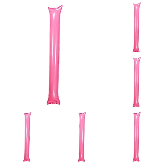 24Pcs Thunder Stick, Team Spirit Boom Stick, Cheering Accessories Cheerleading Spirit Noise Maker, Plastic Clapper Inflatable Noise Maker Sports Supply (Pink)