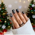 thumbnail image 1 of 24Pcs Valentine French Tip Press on Nails Medium Almond False Nails Cute Heart Stick on Nails Glossy Wine Red Fake Nails Acrylic Artificial Nails Valentines Manicure Decoration for Women, 1 of 22